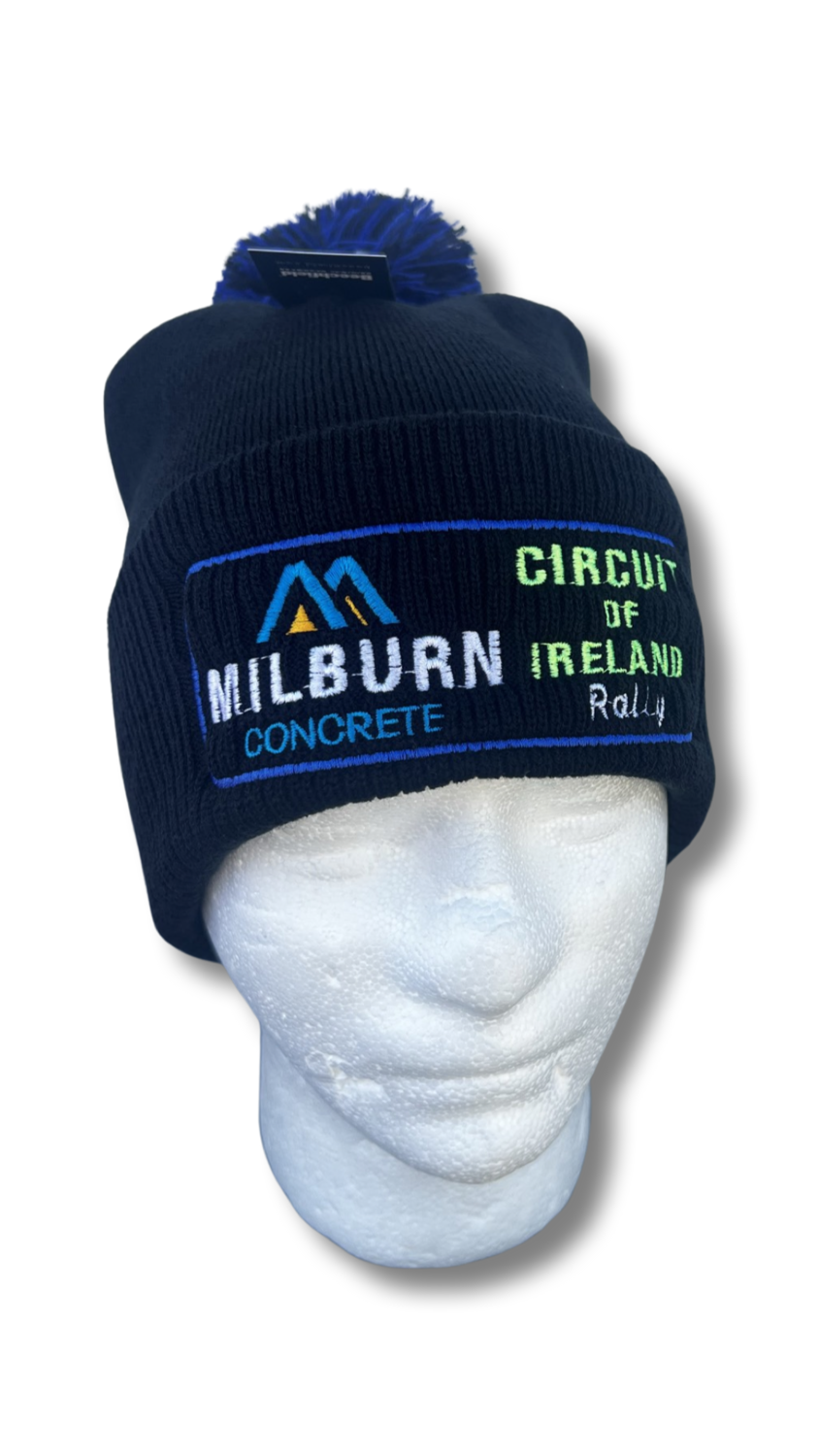 Milburn Concrete Circuit Of Ireland Rally bobble hat