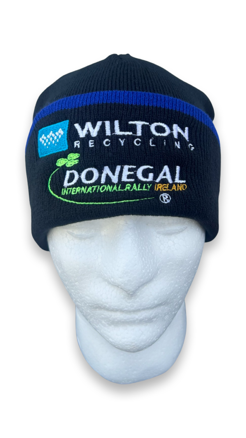 Wilton Recycling Donegal Intl Rally BEANIE hat Black / Royal
