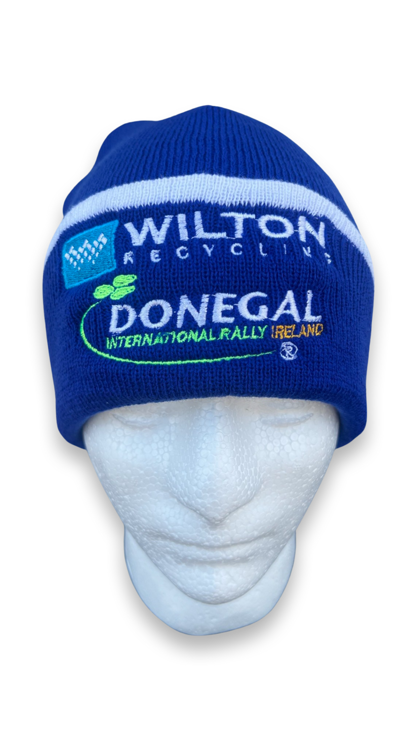 Wilton Recycling Donegal Intl Rally BEANIE hat ROYAL