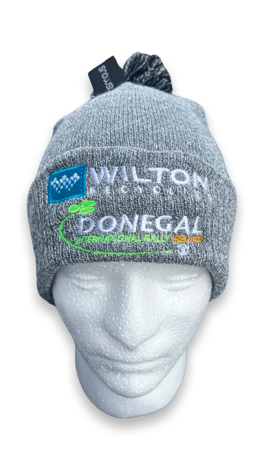 Wilton Recycling Donegal Intl Rally GREY Bobble Hat