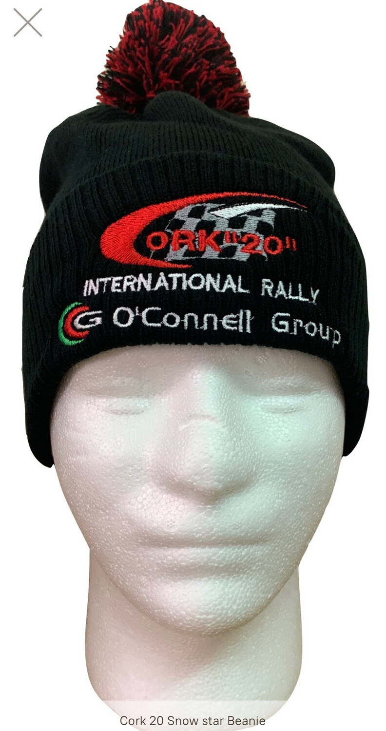 Black Bobble hat O’Connell Group Cork 20 Rally