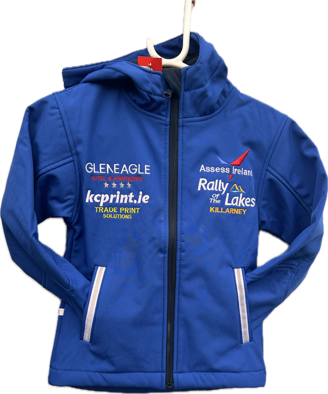 ASSESS IRELAND RALLY OF THE LAKES KIDS SOFTSHELL ROYAL