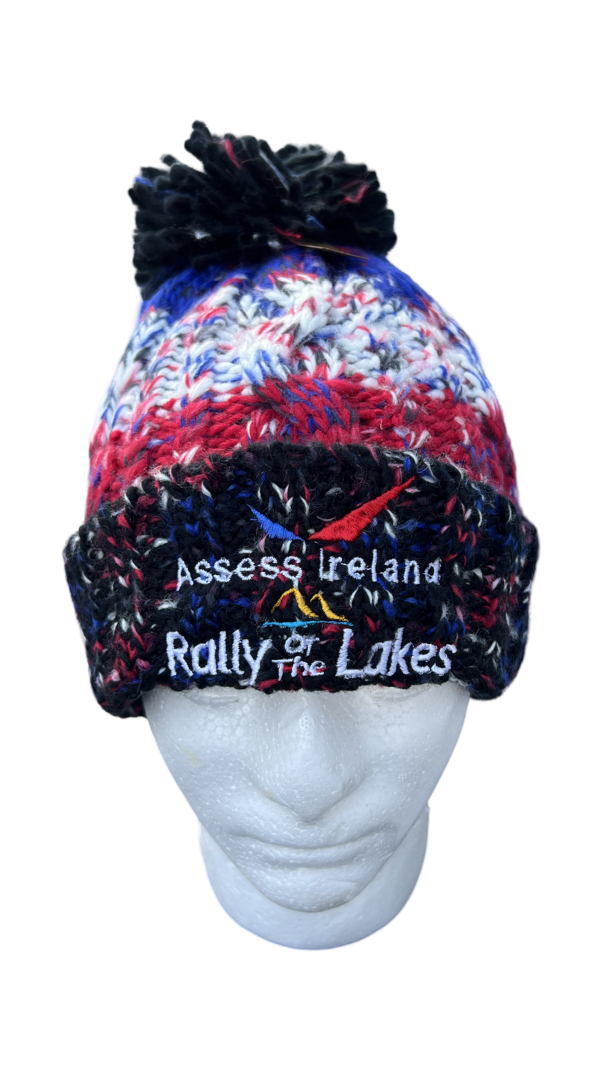 ASSESS IRELAND **NEW** OFFICIAL RALLY OF THE LAKES WINTET BOBBLE HAT