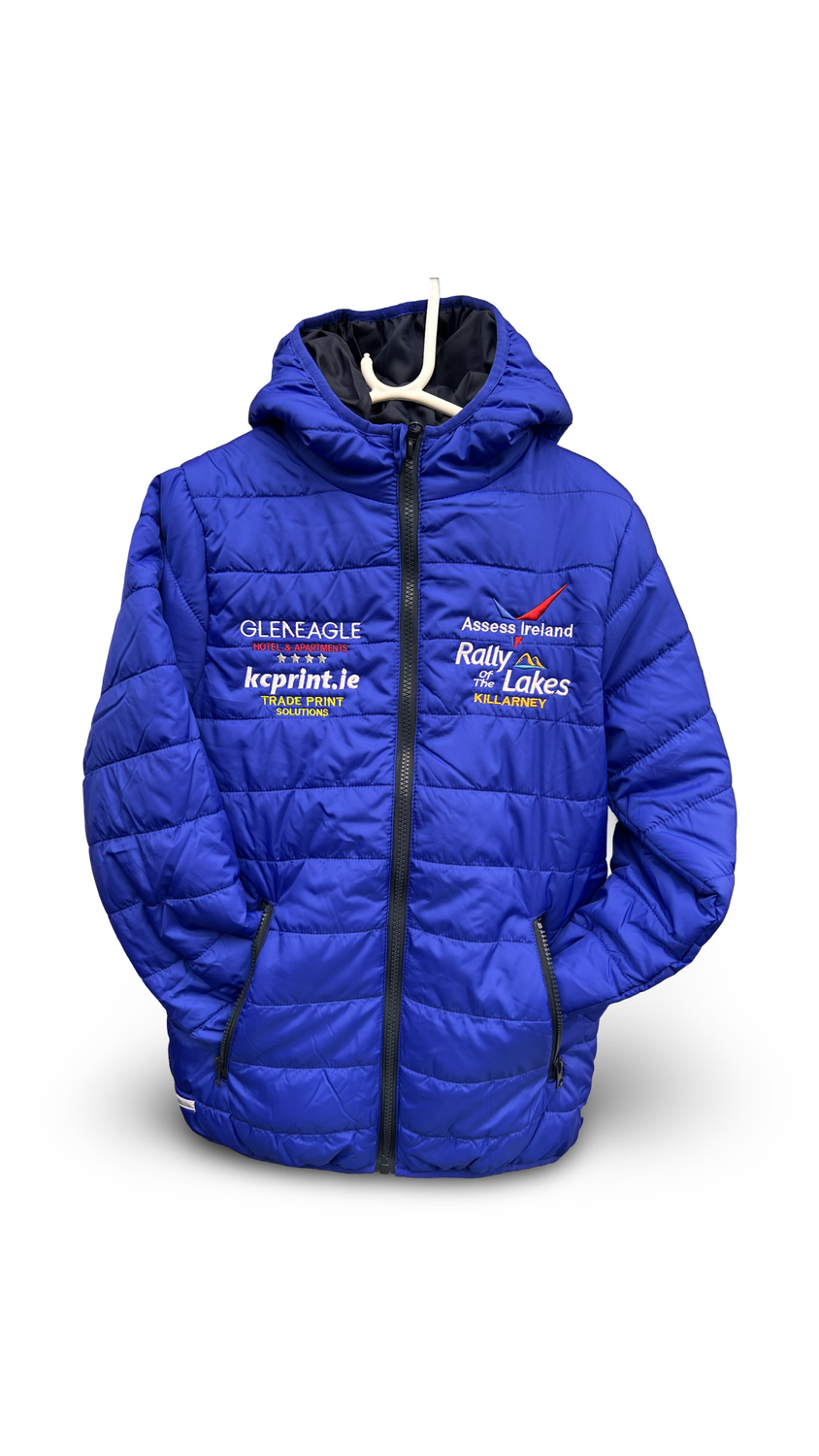 ASSESS IRELAND RALLY OF THE LAKES KIDS PUFFY JACKET ROYAL