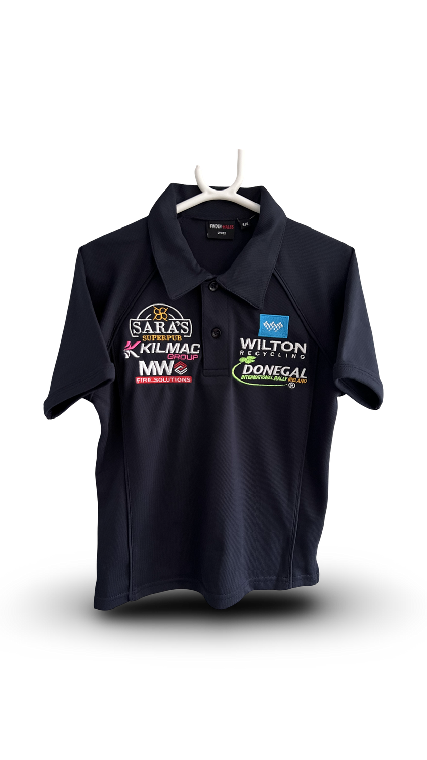 WILTON RECYCLING DONEGAL INTERNATIONAL RALLY KIDS POLO NAVY