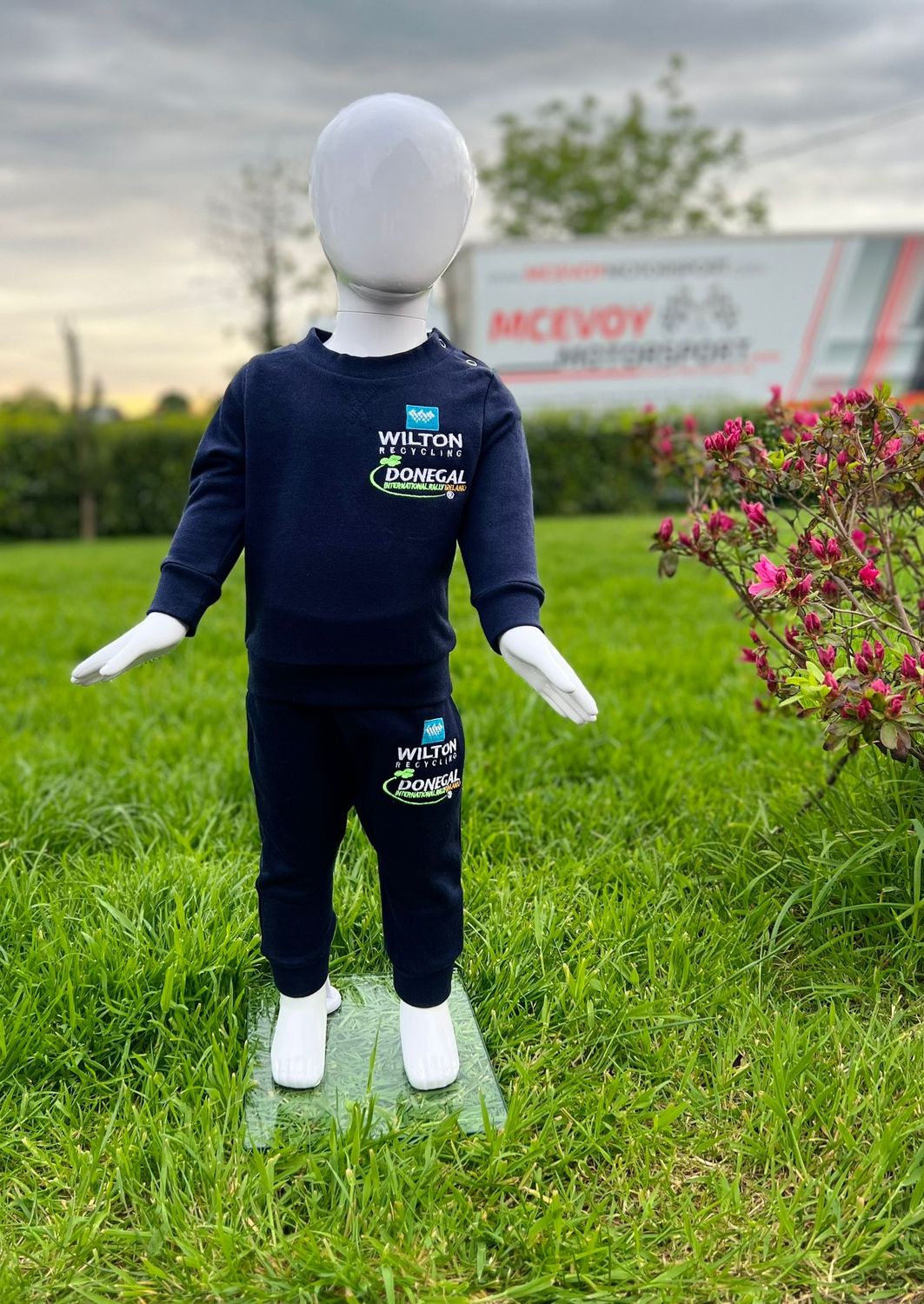 WILTON RECYCLING DONEGAL INTERNATIONAL RALLY KIDS TRACKSUIT NAVY