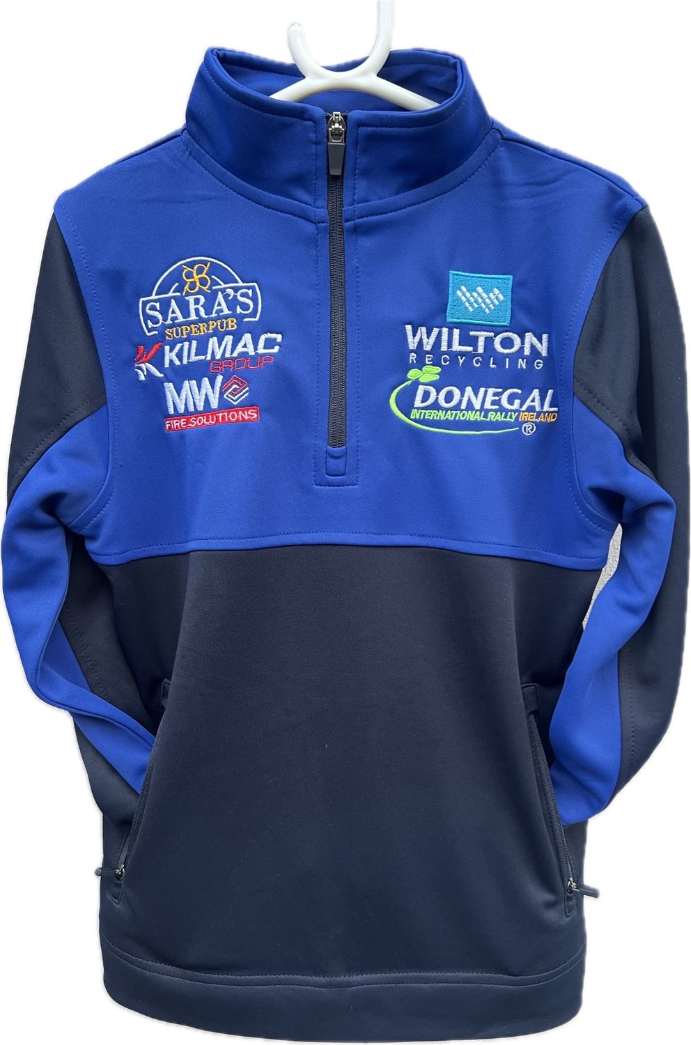 NEW WILTON RECYCLING DONEGAL INTERNATIONAL RALLY 1/4 ZIP TRACKSUIT TOP