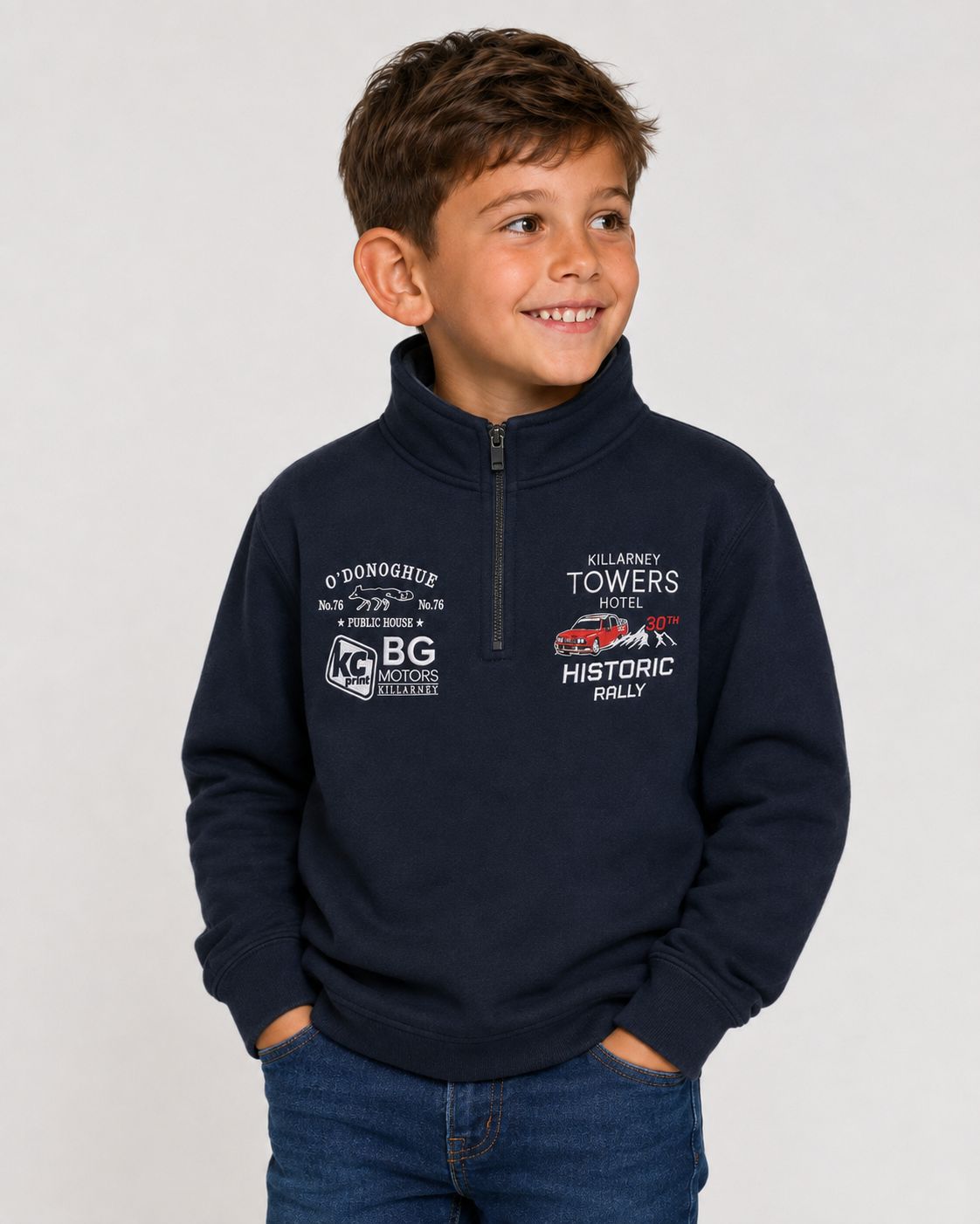 Killarney Towers Hotel Killarney Historic Rally Tracksuit Top Navy
