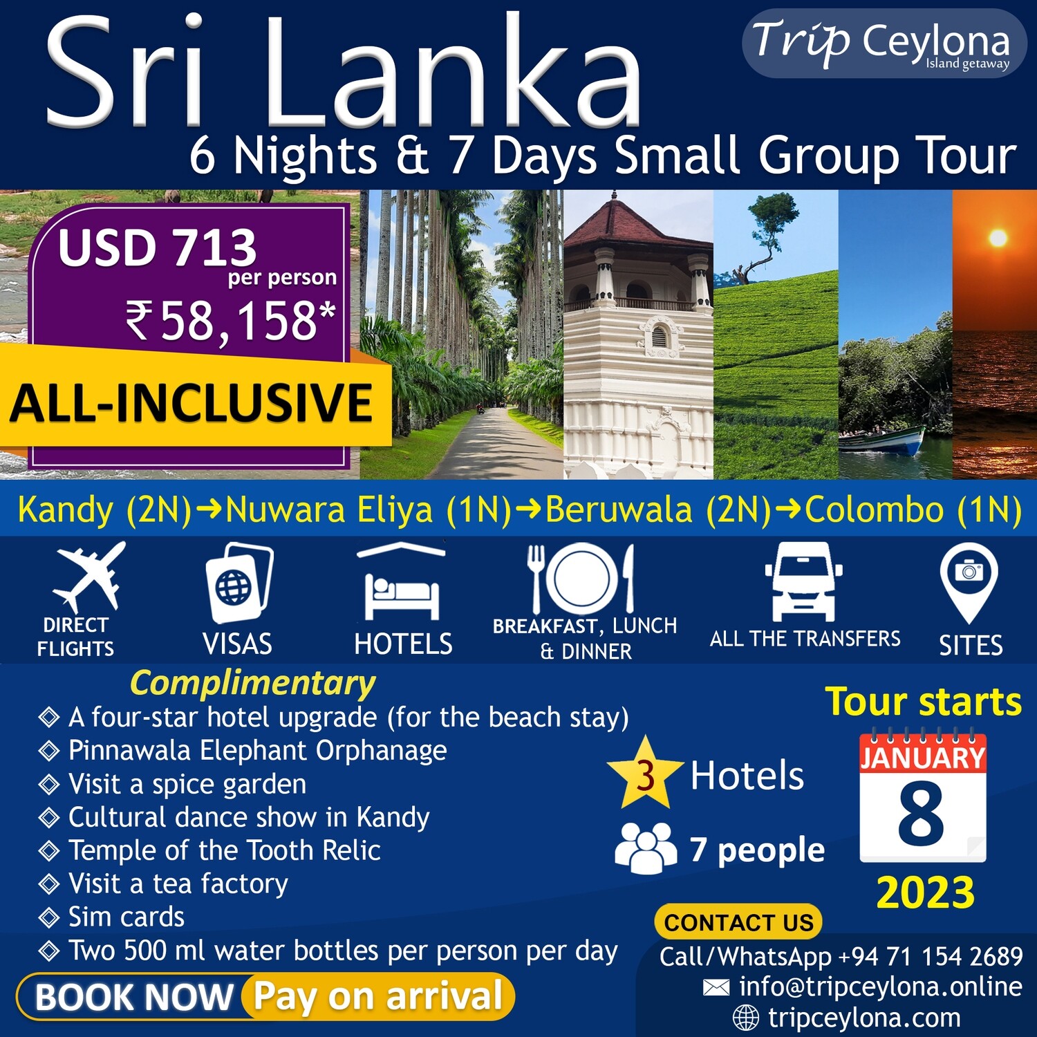 6 Nights / 7 Days Sri Lanka Small Group Tour