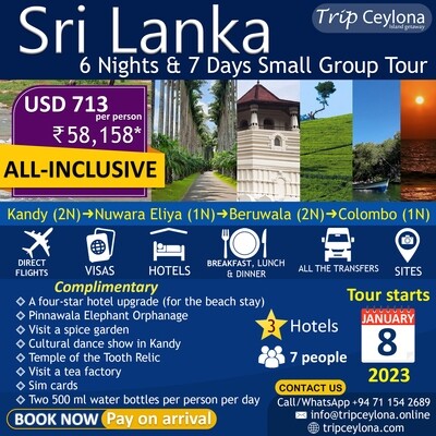 6 Nights / 7 Days Sri Lanka Small Group Tour