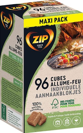 ZIP Cubes Individuels Naturels x96 Naturel Individuel, Noir