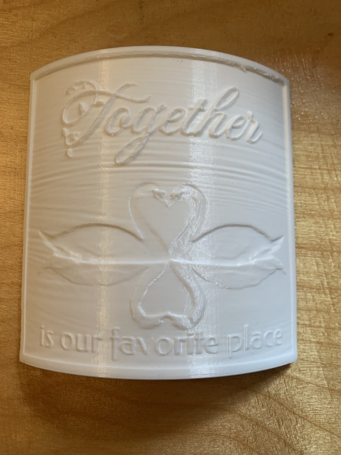 Custom printed night light lithophane only