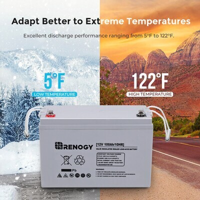 Deep Cycle AGM Battery 12 Volt 100Ah