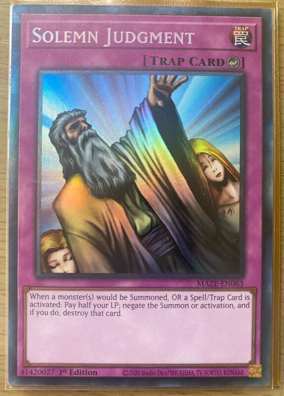 Solemn Judgment MAZEEN063 Collector's Rare 1st Edition