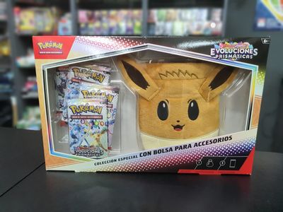 Pokemon TCG: Evoluciones Prismaticas Accesorio Bolso de Eevee Edición Especial