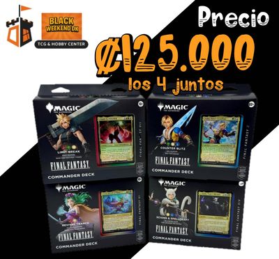 MTG: Universes Beyond- Final Fantasy Commander Deck Display (4 decks)