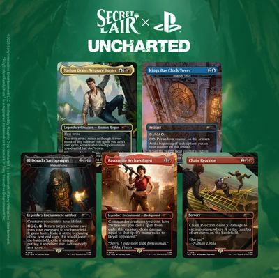 Magic the Gathering: Secret Lair Drop - Uncharted: Saga of Thieves - NonFolil