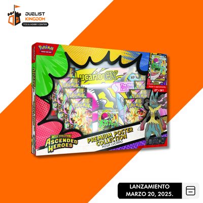 Pokémon TCG: Mega Evolution 2.5 - "Ascended Heroes" Premium Poster Collection (Lucario)