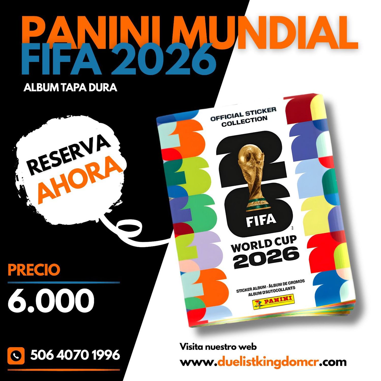 Panini: Mundial FIFA 2026 Album (tapa dura)