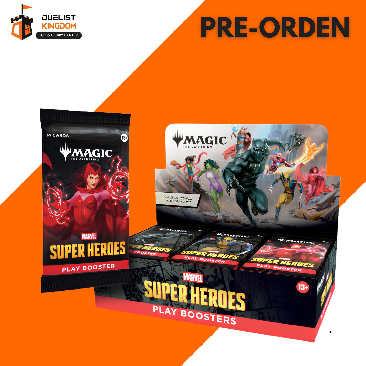 MTG: Universes Beyond- Marvel Super Heroes Play Booster Display