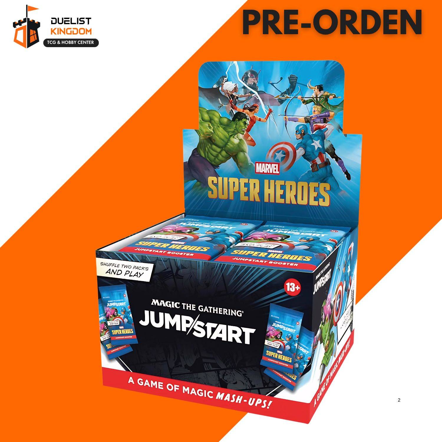 MTG: Universes Beyond- Marvel Super Heroes Jumpstart Booster Display