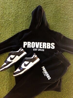 Proverbs Tracksuit Black