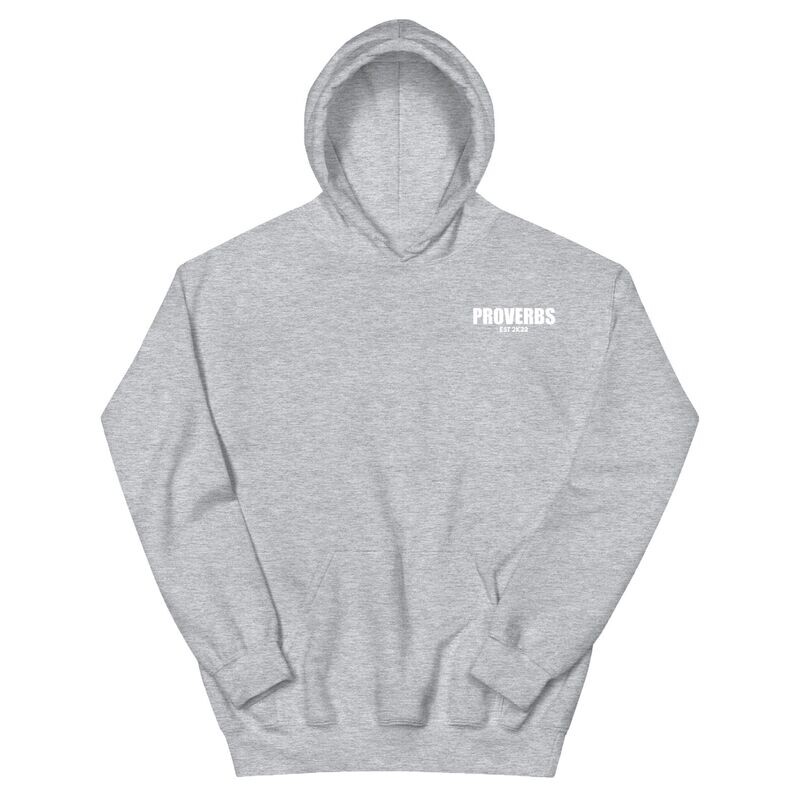 Proverbs Gray Hoodie
