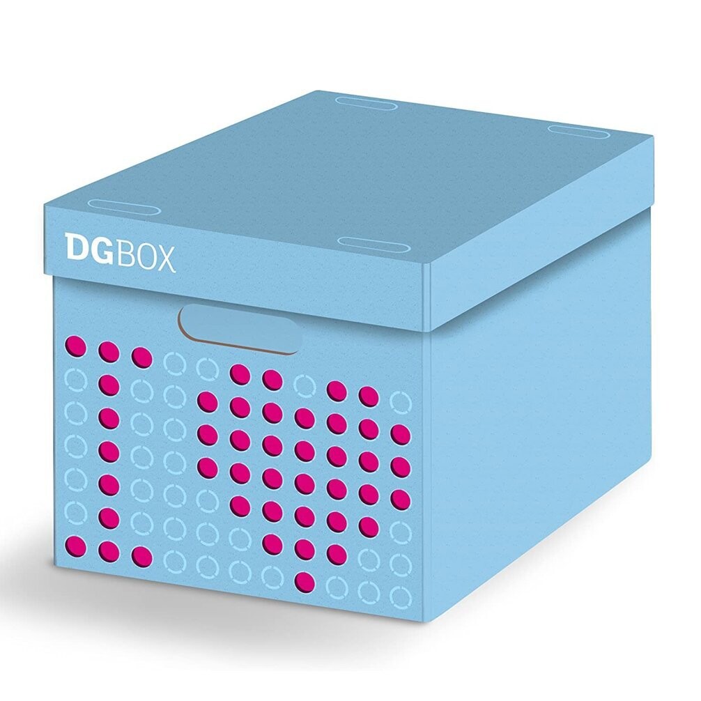 Ordnungsbox aus Kartonage DGBox  44 x 32 x 28 cm blau