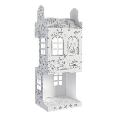 Haus aus Karton zum Ausmalen - Roses Street 70 x 23 x 23 cm Haus aus Karton zum Ausmalen - Roses Street 70 x 23 x 23 cm