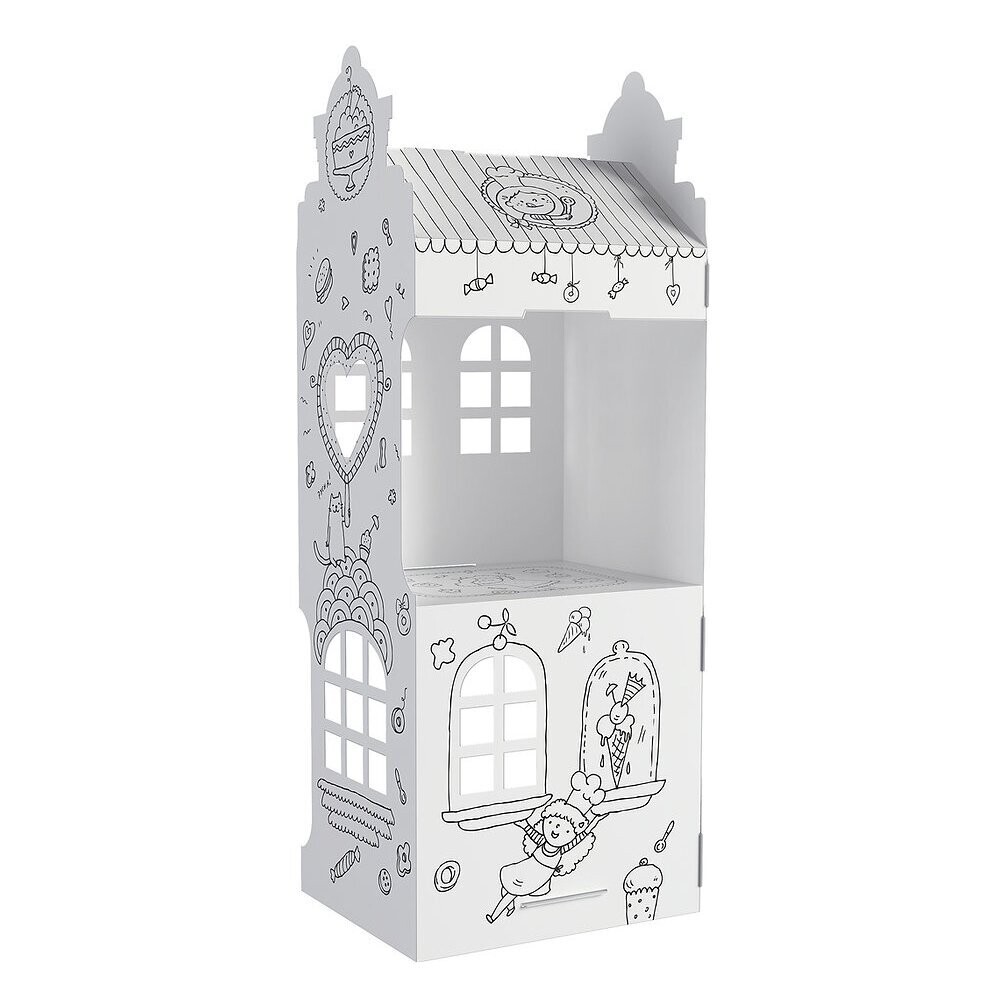 Haus aus Karton zum Ausmalen - Sweet Street 70 x 23 x 23 cm