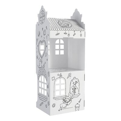 Haus aus Karton zum Ausmalen - Sweet Street 70 x 23 x 23 cm