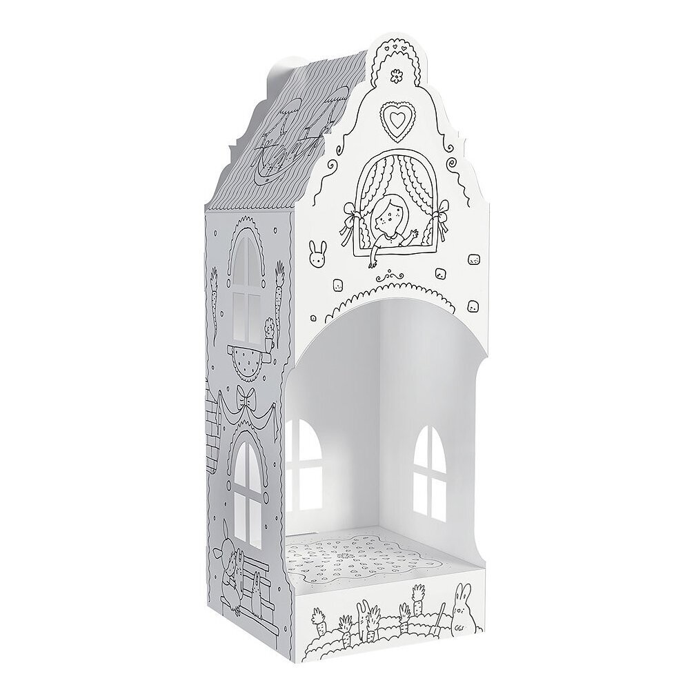 Haus aus Karton zum Ausmalen - Carrot Street 70 x 23 x 23 cm