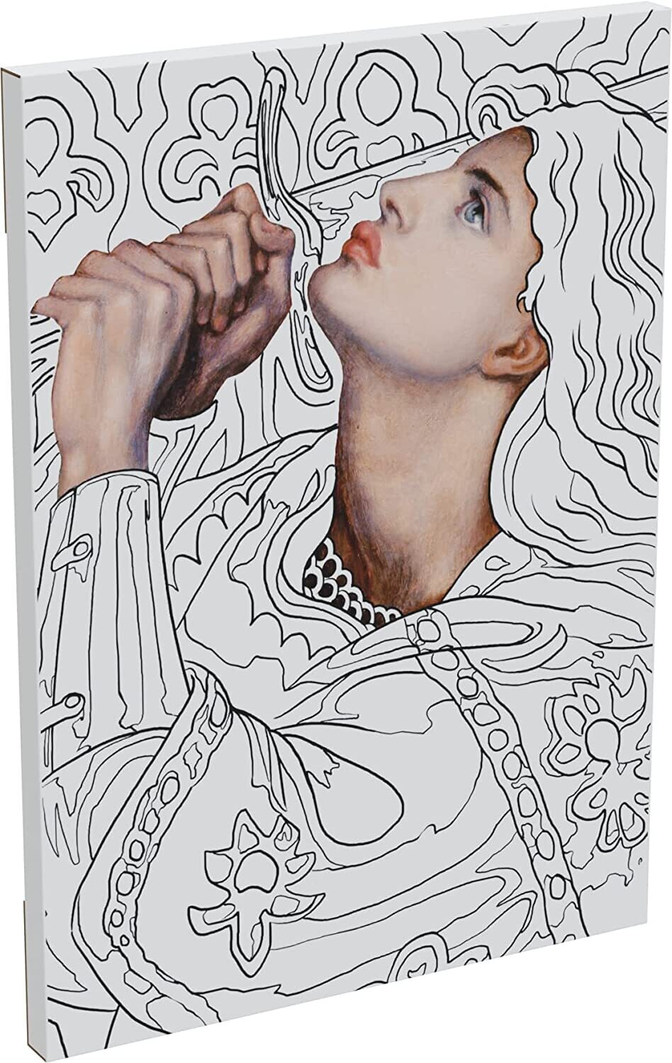 Ausmalbild "Jeanne d'Arc" -  Malen und Entspannen für Teens und Erwachsene