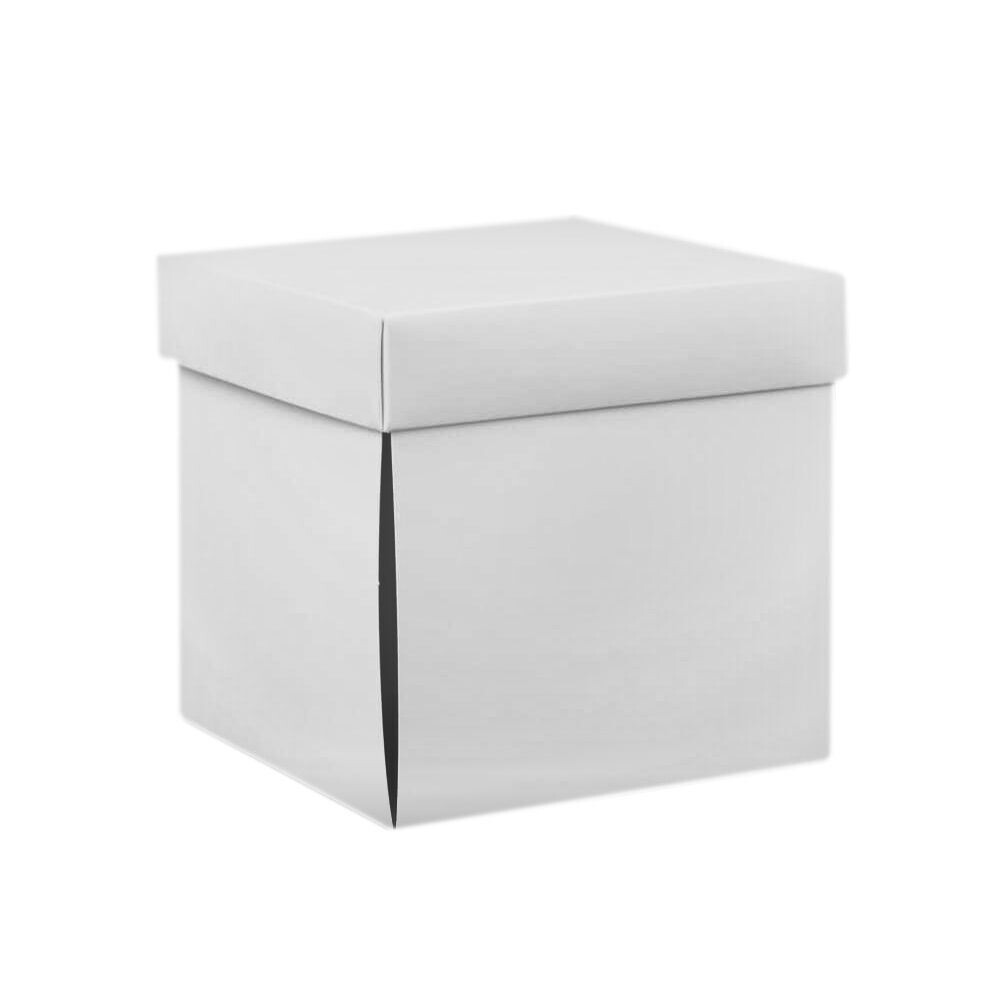 Explosionsbox 9 cm Exploding Box blanko weiß DIY