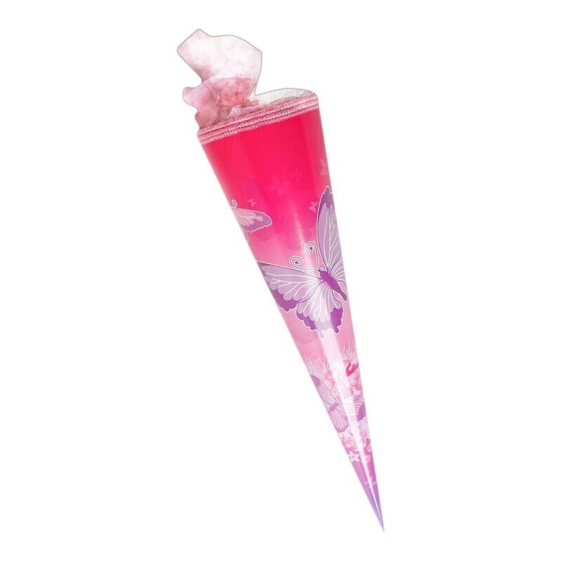 Runde Schultüte Wundertüte Zuckertüte Einschulung 70 cm Motiv Schmetterrling