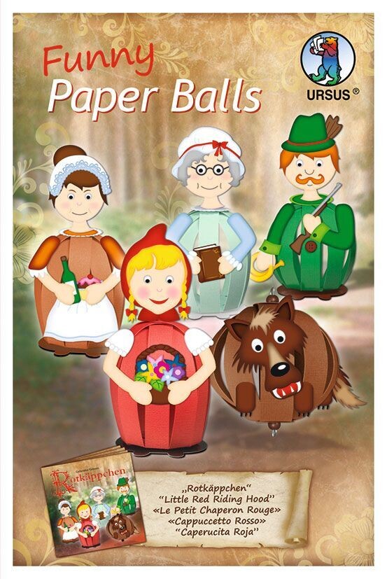 Bastelset Funny Paper Balls  "Rotkäppchen"
