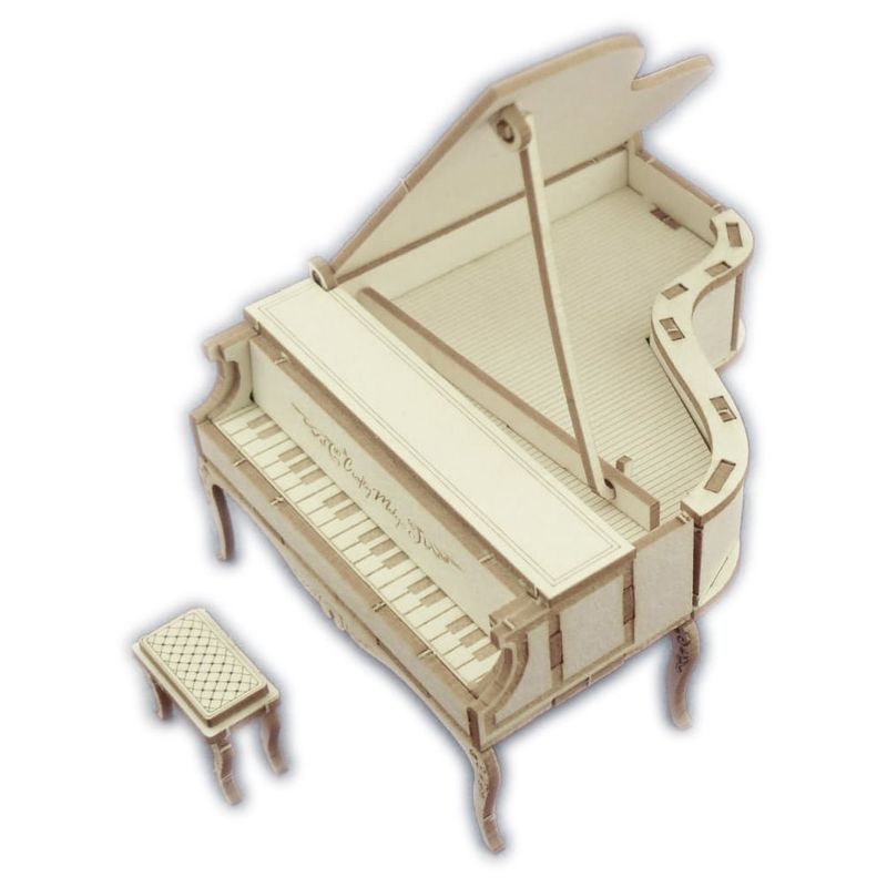 Mini Puzzle 3D Figur aus Karton DIY Piano 921 Miniaturwelten ca. 60 x 70 x 40 mm