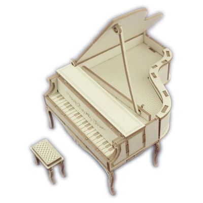 Mini Puzzle 3D Figur aus Karton DIY Piano 921 Miniaturwelten ca. 60 x 70 x 40 mm