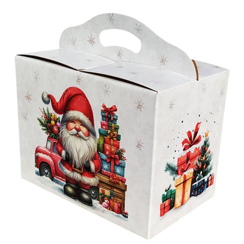 Geschenkbox Weihnachten Nikolaus mit Auto Käfer klein 200 x 130 x 270