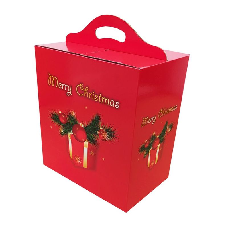 Geschenkbox Weihnachten Weihnachtsgeschenk klein rot 200 x 130 x 270 mm