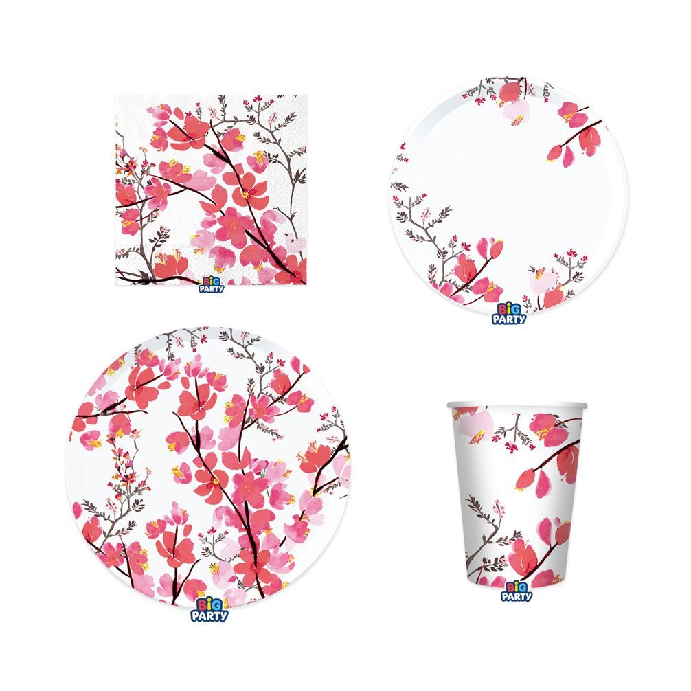 Party-Set Sekura 4-teilig Pappteller Pappbecher Servietten Party-Set Sekura 4-teilig Pappteller Pappbecher Servietten