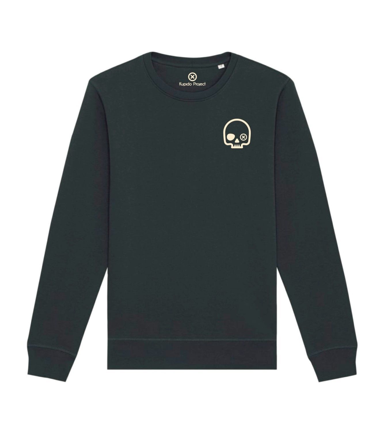 SUDADERA NEGRA CON CALAVERA