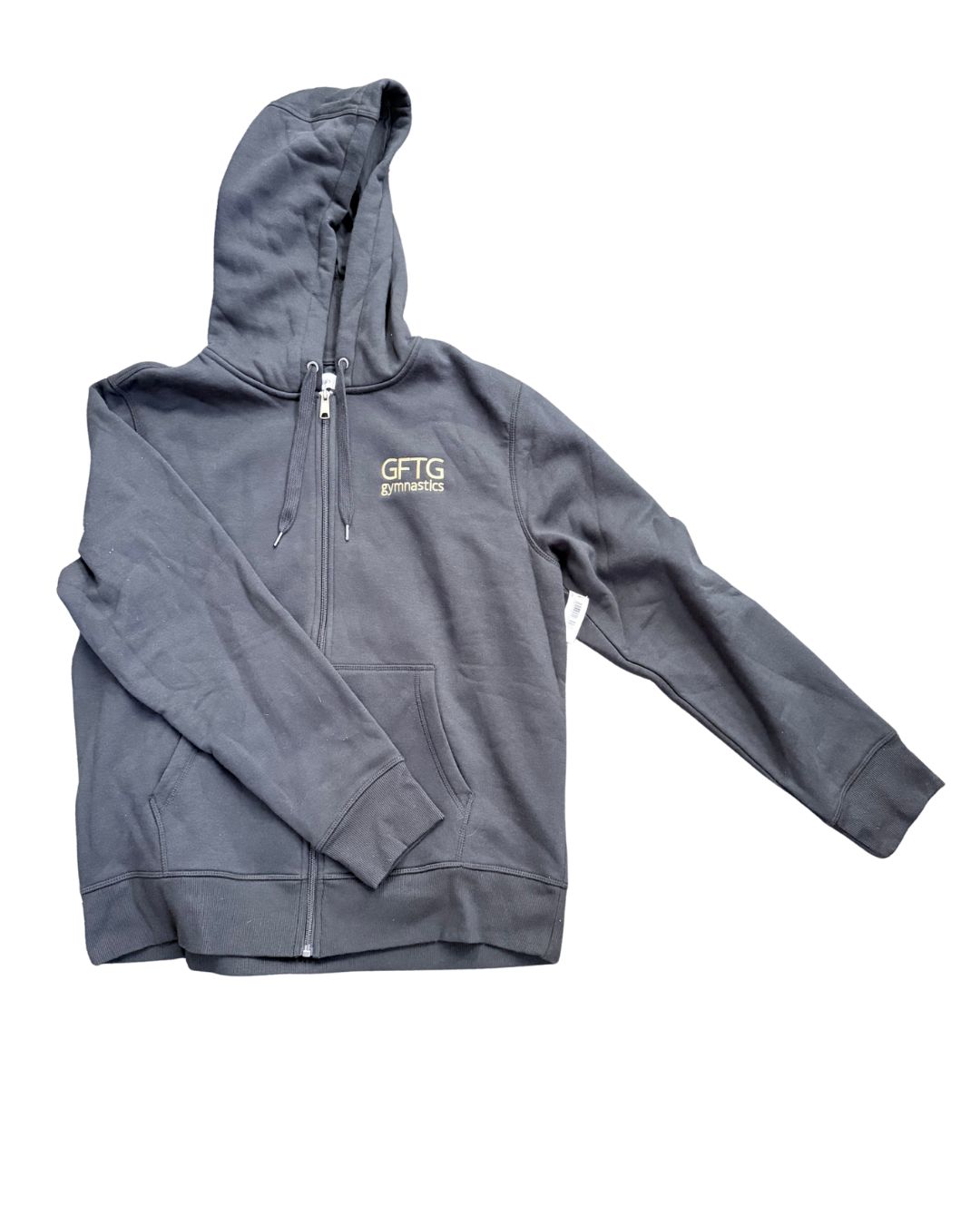 Embroidered Zip-Up Hoodie - Front &amp; Back