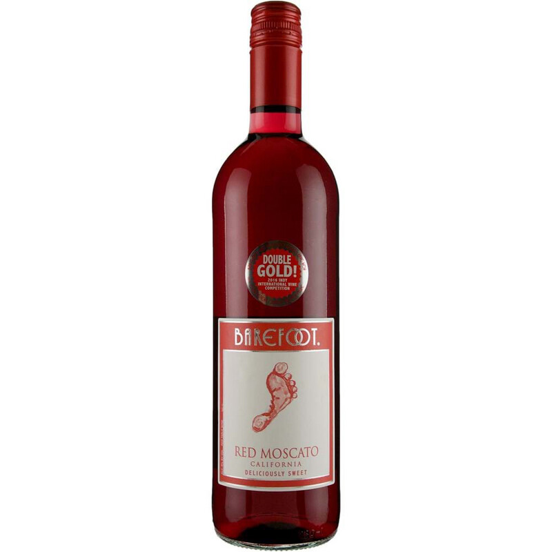 BAREFOOR RED MOSCATO 1.75L