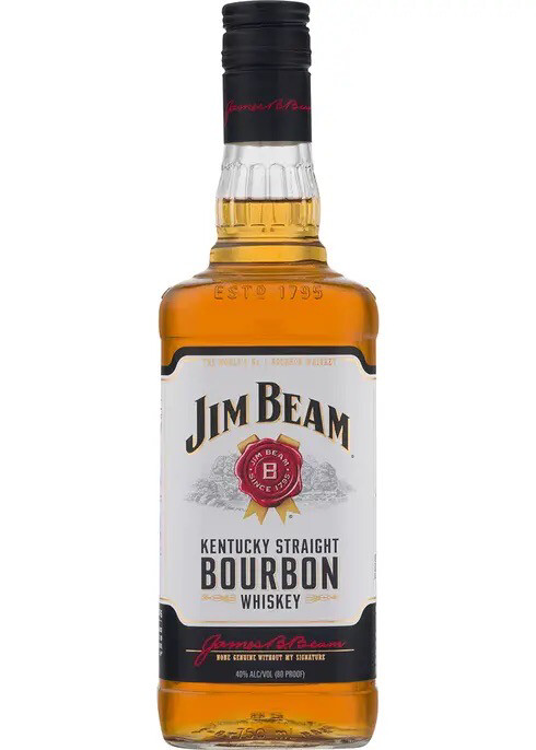 JIM BEAM KENTUCKY STRAIGHT BOURBON 
WHISKEY 1.75L