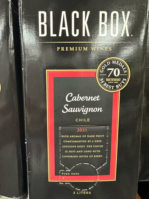 BLACK BOX CABERNET SAUVIGNON
3L