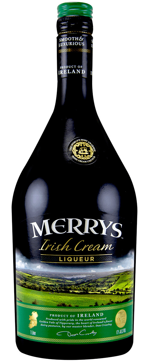MERRY&#39;S IRISH CREAM LIQUEUR 1.75L
