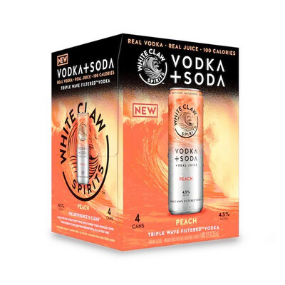 WHITE CLAW 4PK PEACH