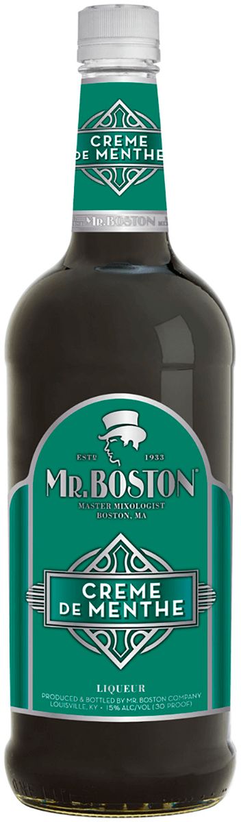 MR. BOSTON CREME MENTHE SCHNAPPS  1L