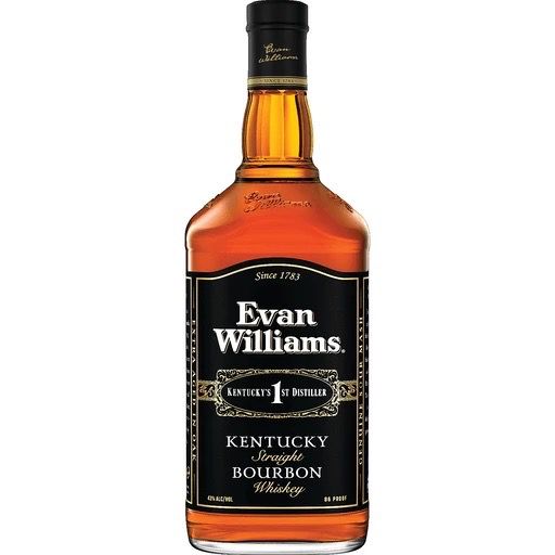 EVAN WILLAIMS KENTUCKY'S 1ST DISTILLER STRAIGHT BOURBON 1.75